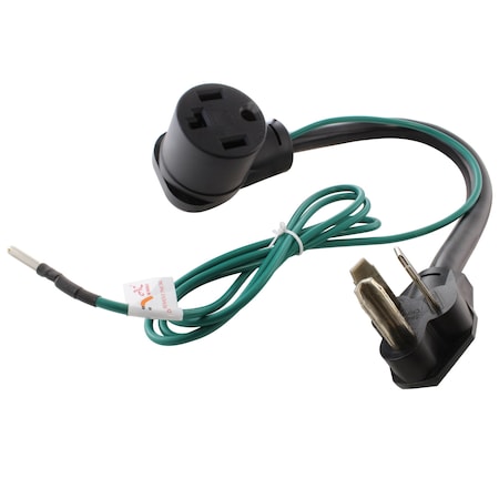 Ac Works Plug Adapter, STW, 14-30R, 10-30P, 1.5 ft., Black S10301430-018